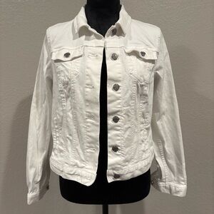 LOFT White Jean Jacket